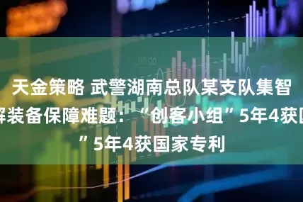 天金策略 武警湖南总队某支队集智攻关破解装备保障难题：“创客小组”5年4获国家专利