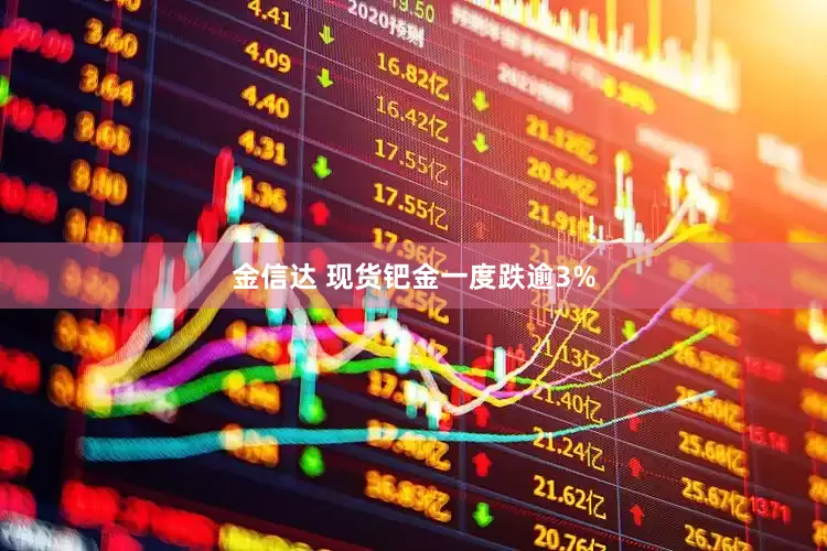 金信达 现货钯金一度跌逾3%